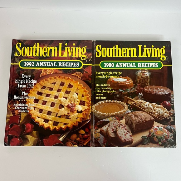 Southern Living Annual Recipes 1980 & 1992 / 100s of Vintage Recipes - Picture 1 of 15